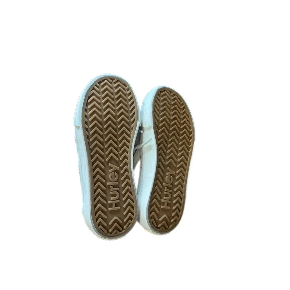 Hurley Boardy Sneakers Kids Size 11 Gold Glitter Low Top Lace Up‎